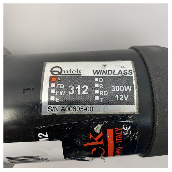 Бърза лебедка 312 300W 12V мотор за лебедка с редуктор - A00605-00