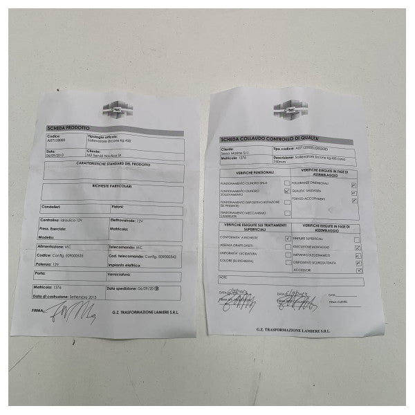 GZ 航海用テンダーリフト・ケーブル・キット(コントロール・ディスプレイ付) A0715000