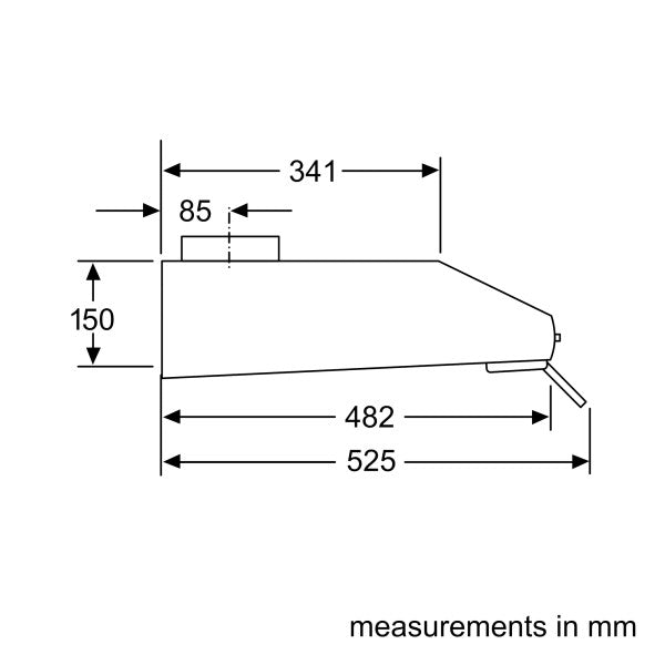 Cappa convenzionale Siemens da 90 cm in acciaio inox - LU26150GB