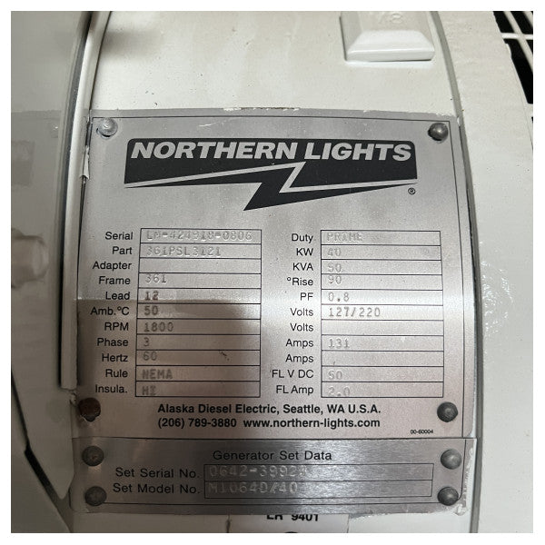 Northern Light M1064D/40/33 40 / 33 KW 3-faset marine dieselgenerator
