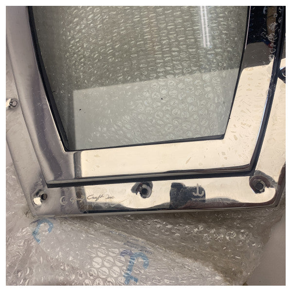 Tempesta Elliptical fast porthål i rostfritt stål