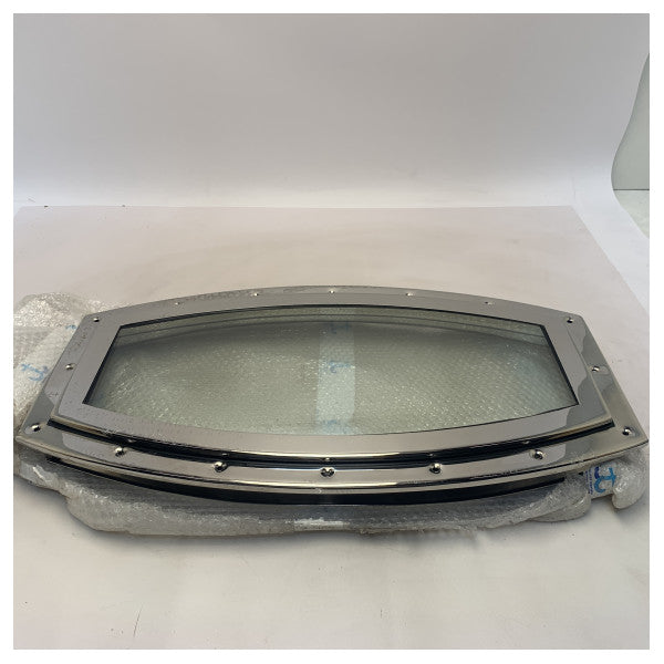 Tempesta Elliptical fast porthål i rostfritt stål