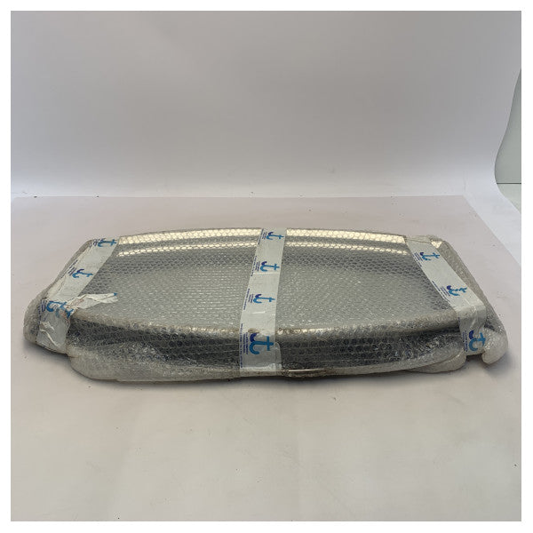 Tempesta Elliptical fast porthål i rostfritt stål