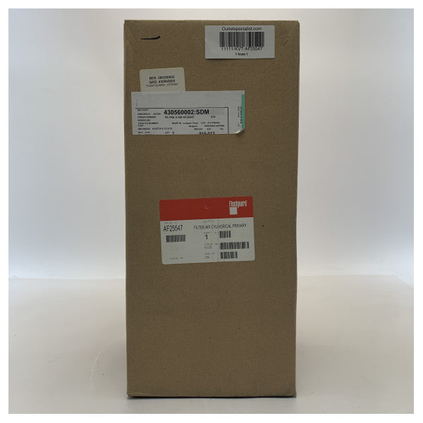 Повітряний фільтр двигуна Fleetguard AF25547 чорний