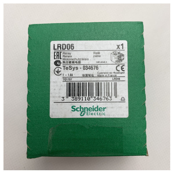 Schneider Electric LRD06 Motor Termisk overbelastningsrelé