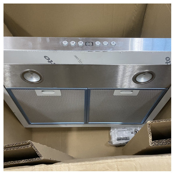 Ariston 60CM emhætte af skorstenstypen HNB-6.7-ADX - sølv