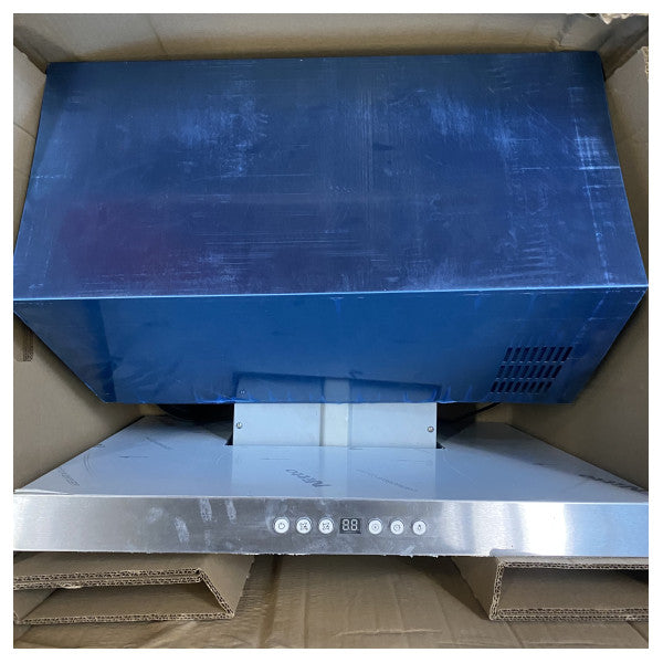 Ariston 60CM emhætte af skorstenstypen HNB-6.7-ADX - sølv