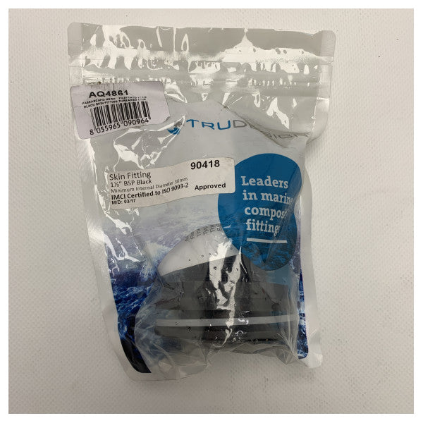 Tru -Design 1 1/2 tommers huddørvoet svart - AQ4861