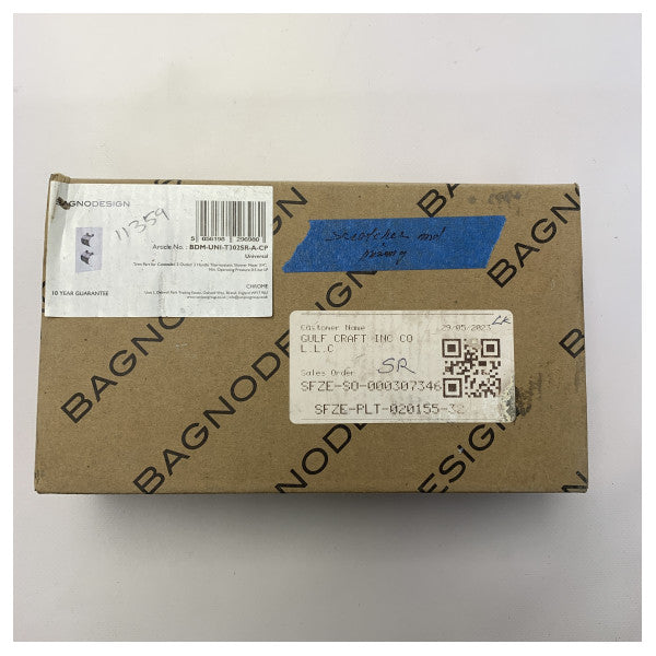 Універсальна накладка Bagnodesign для термостатичного змішувача для душу - BDM-UNI-T302SR-A-CP