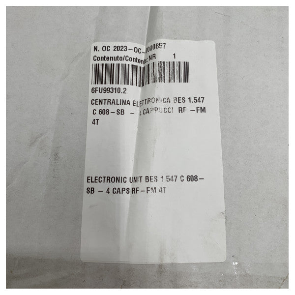 Bessenzoni C608 Control Unit - Bes 1547 C608 SB