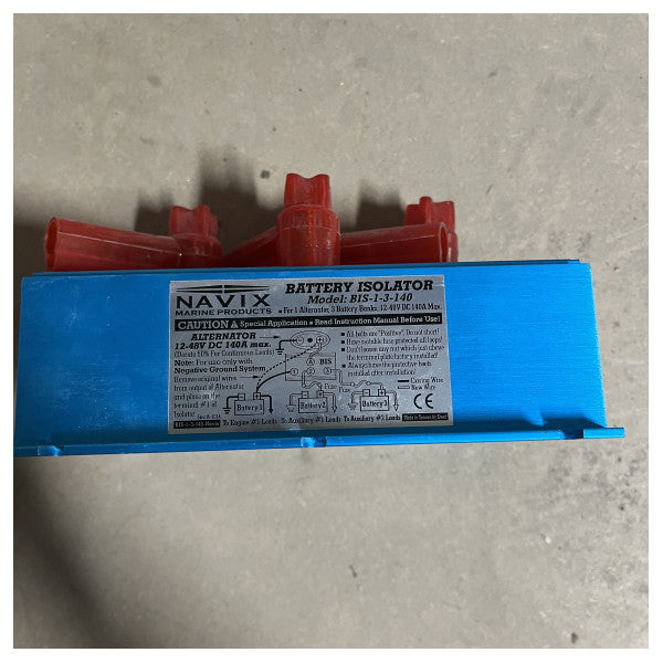 Navix Battery Isolator BIS-1-3-140 48V 140A Multi-Battery Marine Charging System