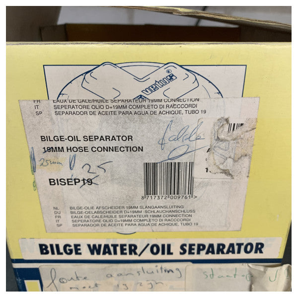 Vetus Bilgewasser/Ölabscheider 25 mm - BISEP25