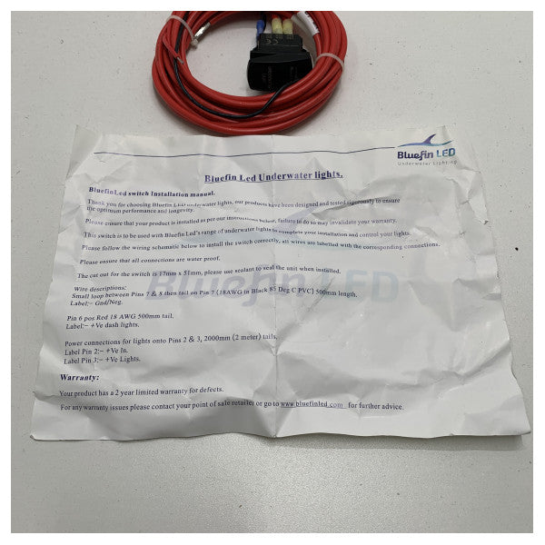 Bluefin LED Switch Switch de control Black Switch Black