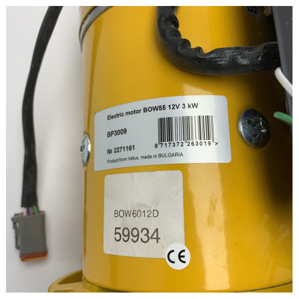 "Vetus BOW6012D 60 KGF 12V Bugstrahlruder Elektromotor mit Solenoid"