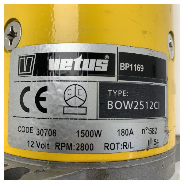Vetus BP1169 BOW2512 silnik elektryczny steru strumieniowego 25 KGF 12V