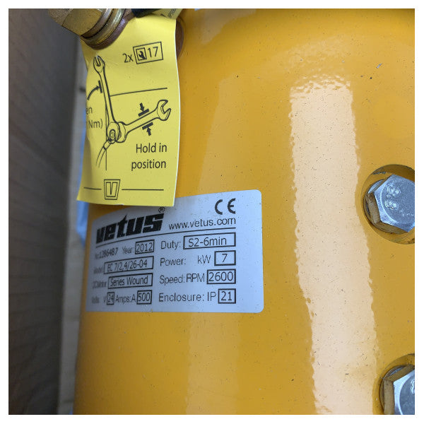 Vetus BP3018 BOW160 7 kW moteur électrique de propulseur 24V