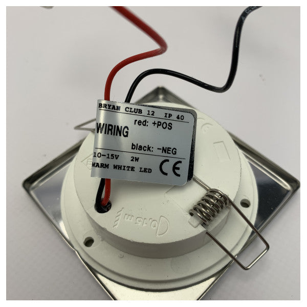 Швидкий світлодіодний точковий світильник BRYAN-CLUB 12 квадратний 12/24V