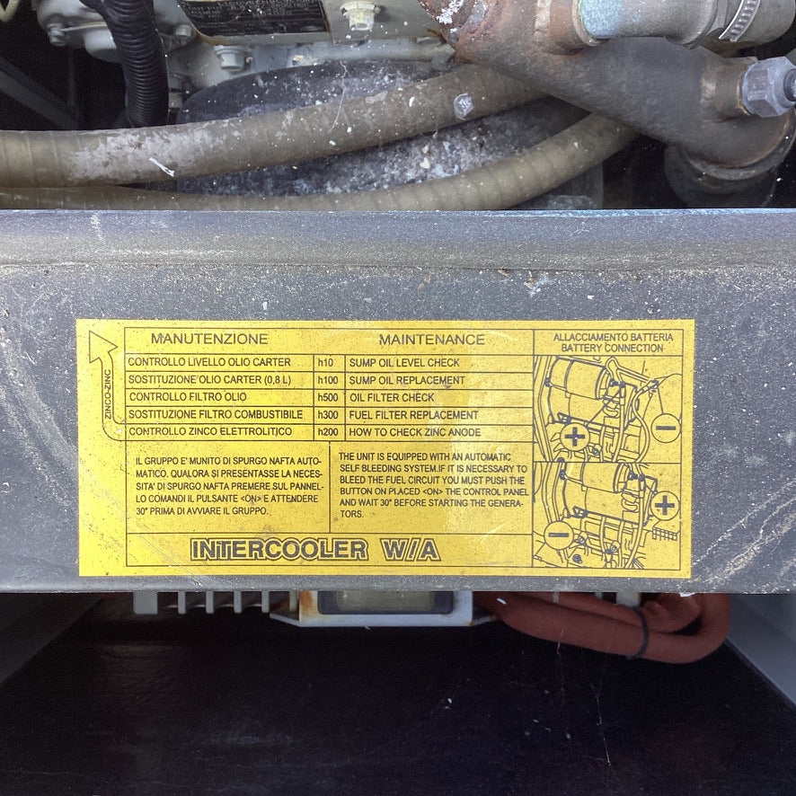 Mase IS 6.0 5.7 kW deniz dizel jeneratörü 60Hz (ABD)