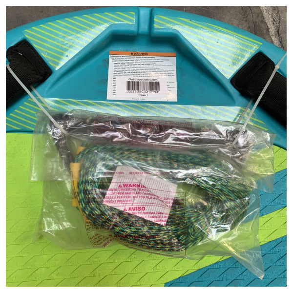 Jobe Chipper многопозиционна дъска за водни спортове с теглене зелена