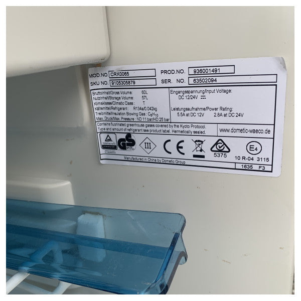 Dometic Weaco Coomatic CRX65 65L Kompressur Refriġeratur 12 / 24V