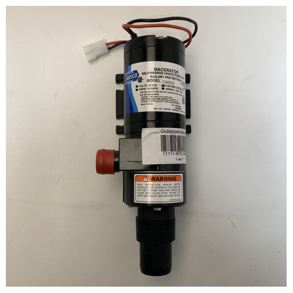 Jabscon itseimevä jätevesipumppu, jossa on kuivumissuoja - CW532