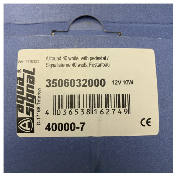 Aqua Signal Series 40 Crno navigacijsko svjetlo 360 stupnjeva - 3506023000