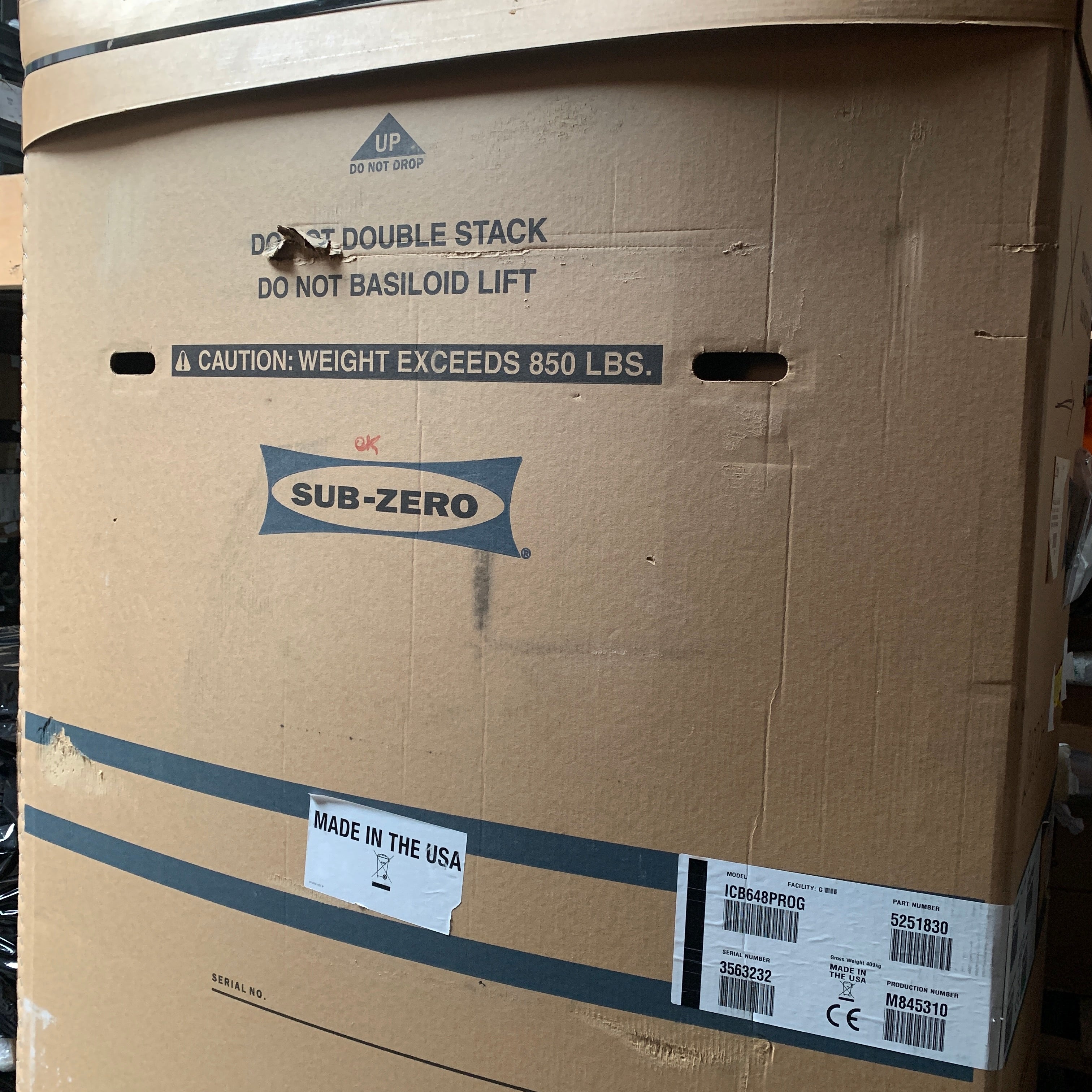 Sub Zero Pro 48 paslanmaz çelik Amerikan buzdolabı | dondurucu - ICB648PROG