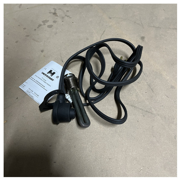 Нагрівач суднового двигуна Kim Hotstart 1000W 120V - міцний передпусковий підігрівач з нержавіючої сталі для захисту від холодного запуску