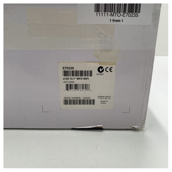 Raymarine A125 12-tuumainen monitoiminen kosketusnäytöllinen karttaplotteri wlanilla - E70235