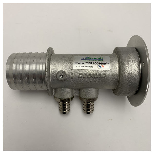 Econab ECDI03 Conector de Combustível Diesel Marítimo - Conexão de Linha de Combustível em Aço Inoxidável e Alumínio Durável