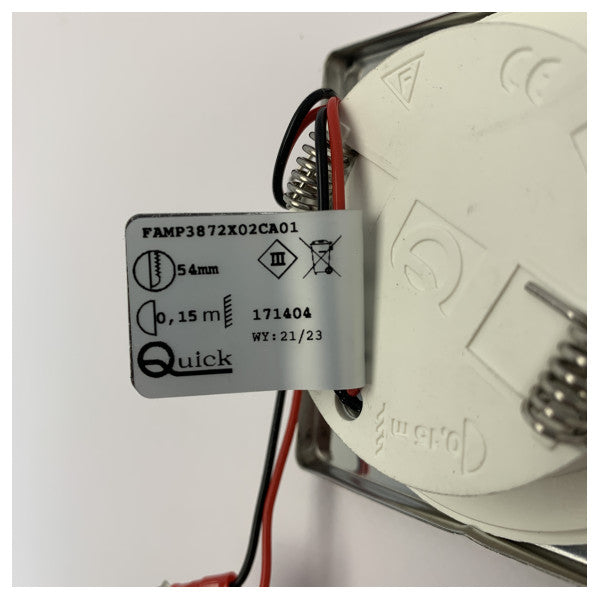 Quick Edwin Square LED Downlight Spot 12 / 24V