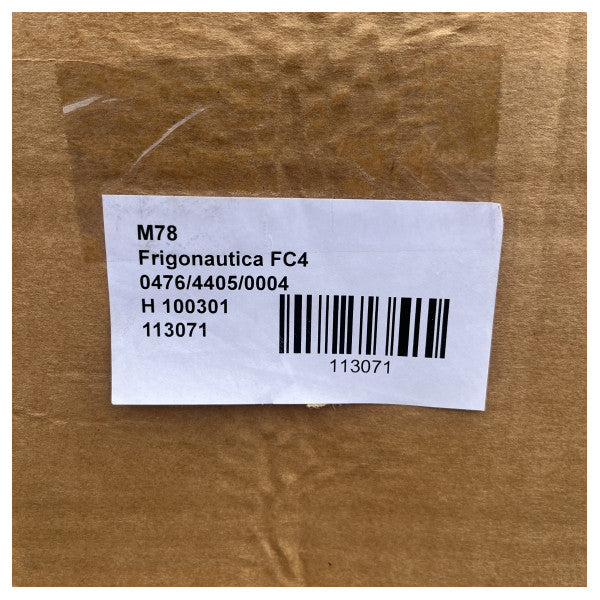 Frigonautica FC4 køleskab i rustfrit stål med 2 skuffer under disken 130L 12/24V