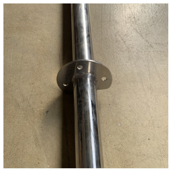 Paslanmaz çelik bayrak direği L1610 x D55 mm - çıkarılabilir