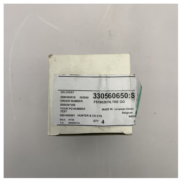 Fleetguard FS19830 fuel- | water separator insert cartridge λευκό