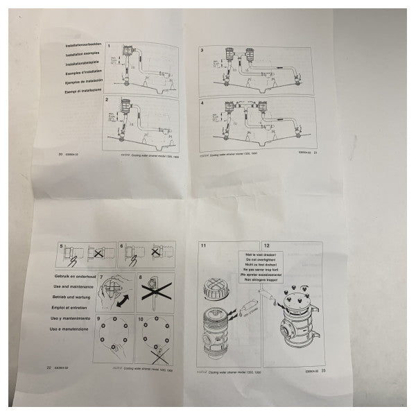 Сітчастий фільтр для морської води Vetus тип 1900 G2 1/2 | фільтр 63 мм - FTR190063