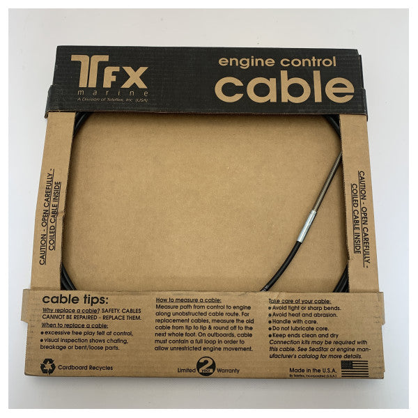 Teleflex FT15 B30C Marine Throttle Control Cable - Commande de moteur de bateau durable et précise