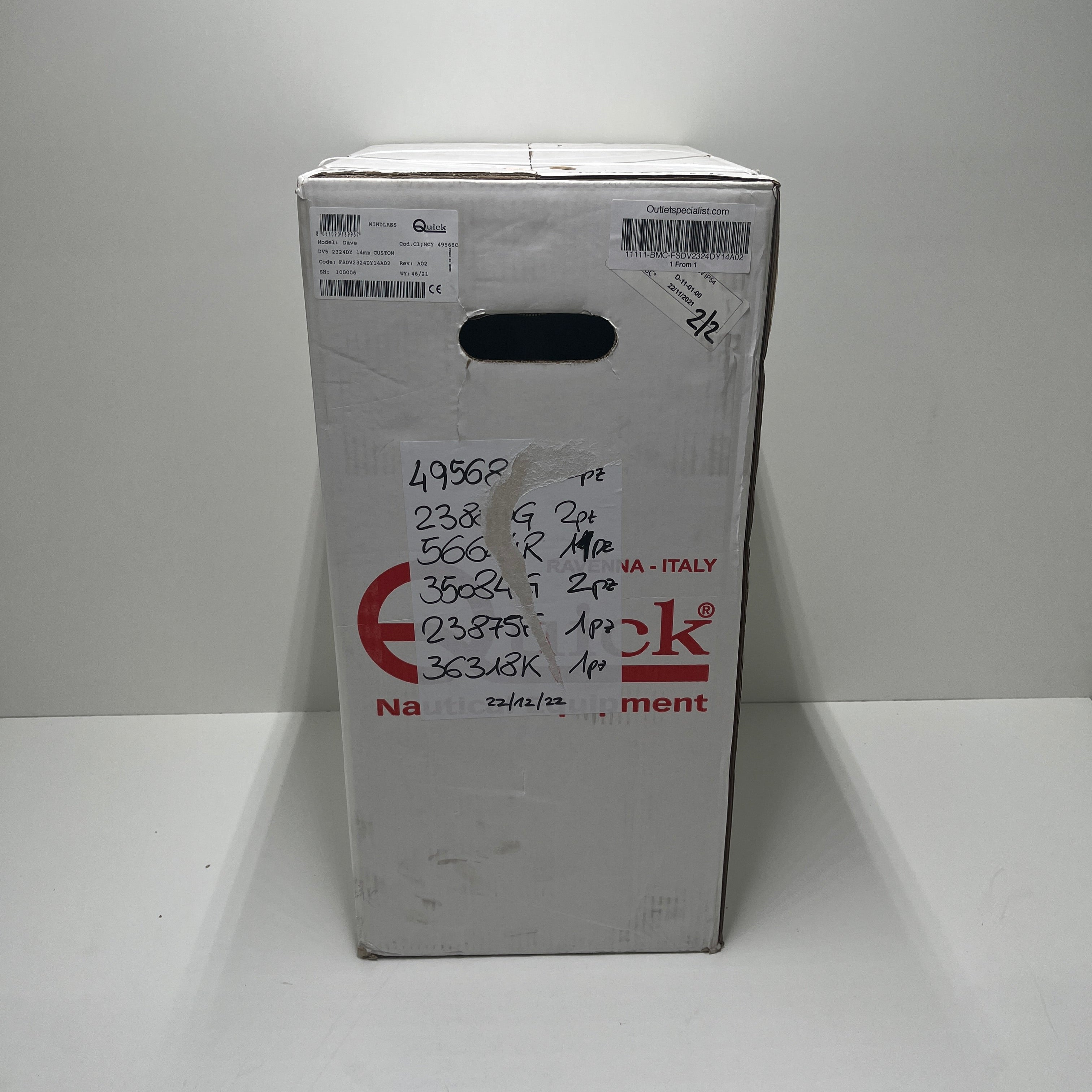 Dave Dave rapide DV5 2300W 24V Winch d'ancre en acier inoxydable avec tambour