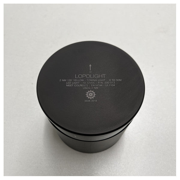 Lopolight Towing musta alumiininen ammattimainen navigointivalaisin - 200-013 pro