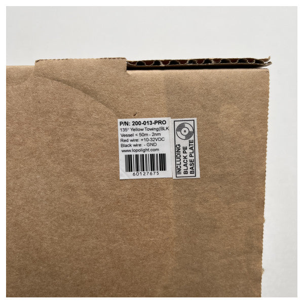 Lopolight Towing musta alumiininen ammattimainen navigointivalaisin - 200-013 pro