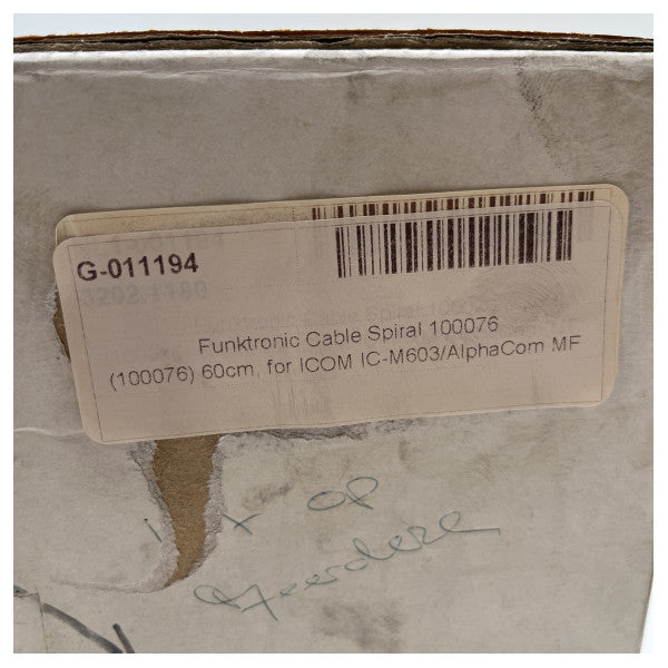 Funktronic kabel-spiral til VHF-håndholdt - 100076