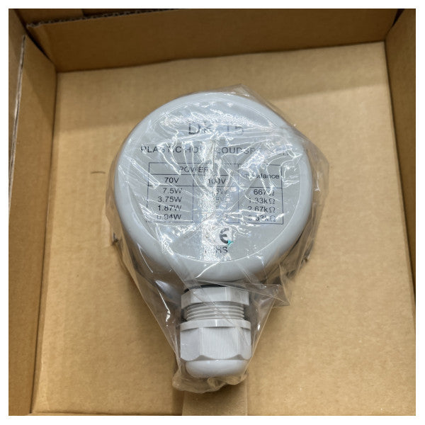 Jagro 100V vanntett hornhøyttaler DK15-PP hvit