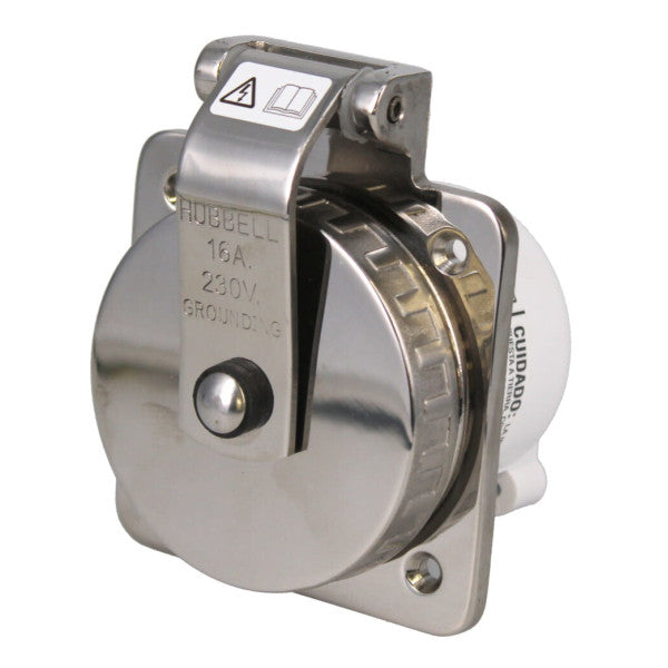 Hubbell の海洋のステンレス鋼 316SS 16A 230V の海岸のパワー アウトレット耐久財は耐候性を施します