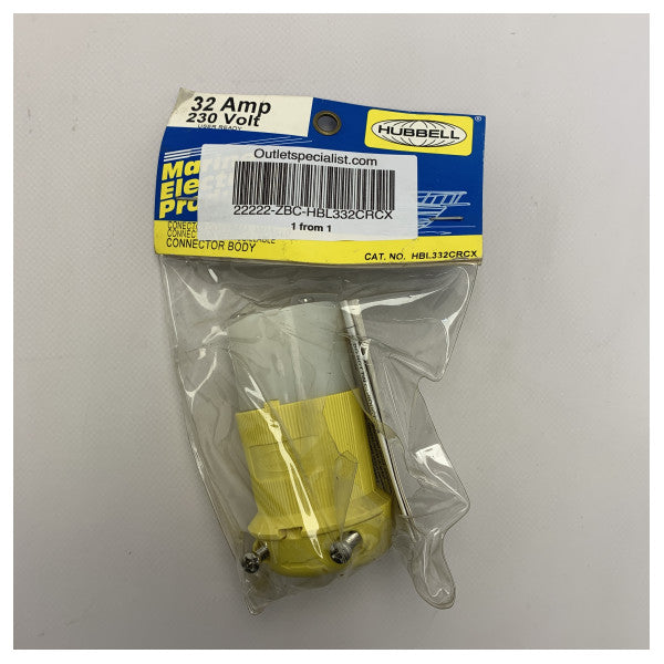 قابس توصيل الطاقة الشاطئية Hubbell HBL332CRCX 32A
