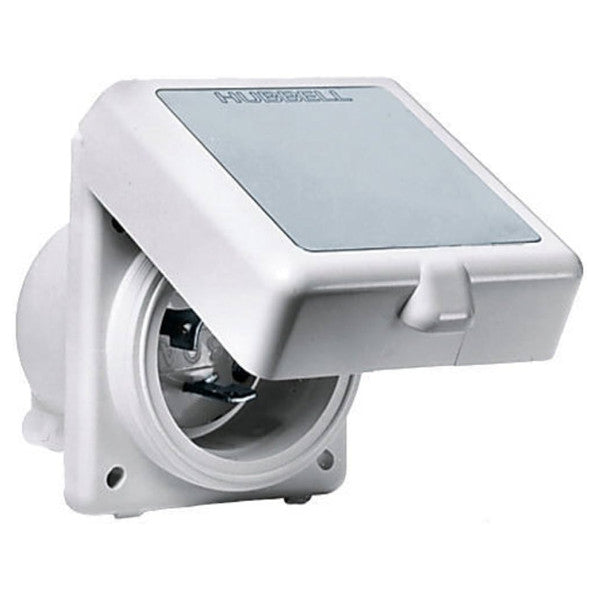 Hubbell HBL332NM 32A duş güç girişi paslanmaz çelik