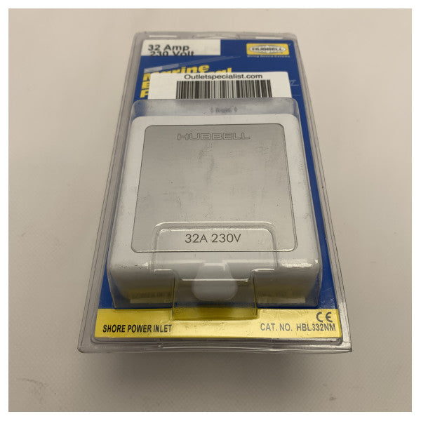 Hubbell HBL332NM 32A duş güç girişi paslanmaz çelik