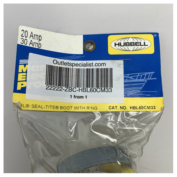 Hubbel HBL60CM33 ショア電源接続カバー イエロー