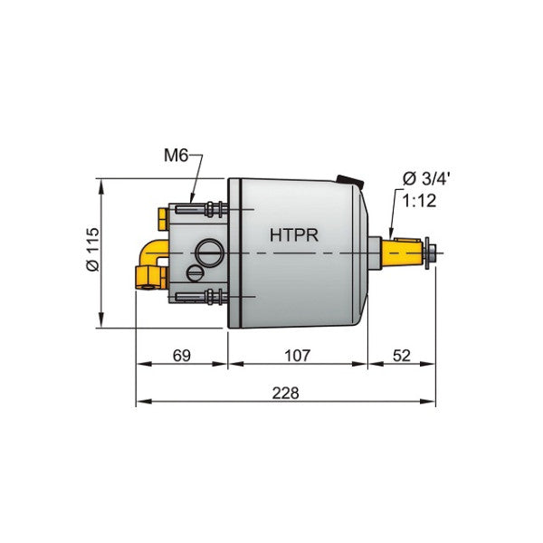 USED Vetus HTP3010R 10mmホース用油圧ステアリングポンプ