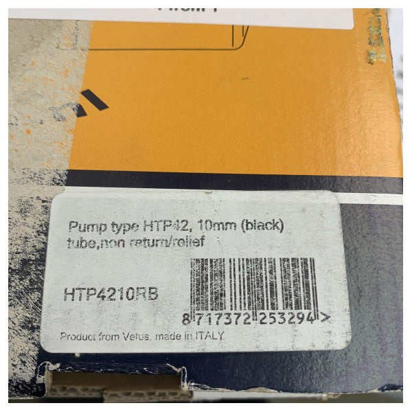 Гідравлічний насос рульового управління Vetus HTP4210RB для шланга 10 мм чорний