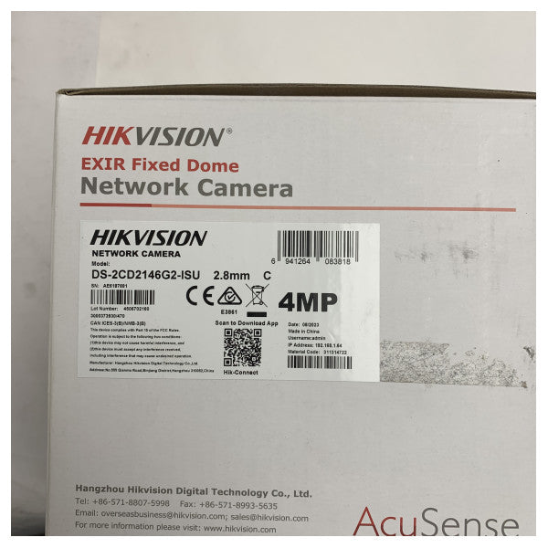 Hikvision DS-2CD2146G2-ISU kamera domo ta' barra 4MP