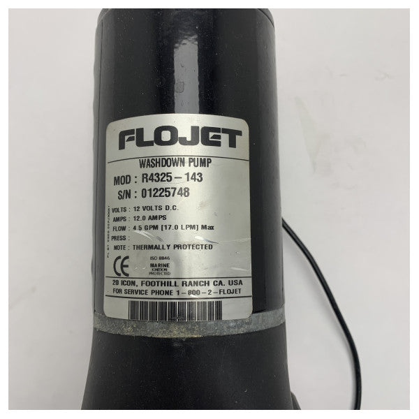 Flojet R4325-143 yıkama pompası 17L/dk 12V